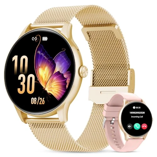 Tijdelijke aanbieding: taopodo Elegante smartwatch voor dames, 1,39 inch full touch screen fitnesstracker van 129.99 EUR naar 35.99 EUR (korting 72%)