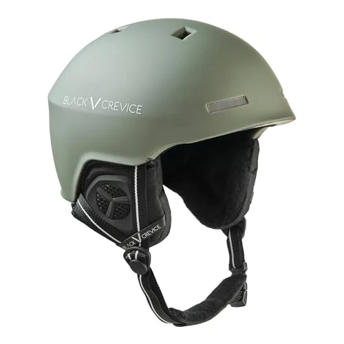 Zeitlich begrenztes Angebot: BLACK CREVICE Skihelm Aspen in Military Green I Größe L I Leichter Inmould Snowboardhelm I Stufenlos verstellbar mit RFS-System I Schlagfeste Außenschale & EPS-Innenschaum von 69.99 € auf 69.99 € (0.00% Rabatt)