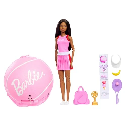 Offerta a tempo: Barbie Team Rotola e Scopri Tennista con accessori - 15% da 34.99 € a 29.74 €