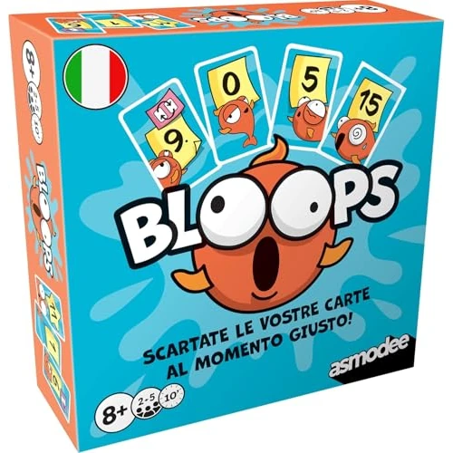 Offerta a tempo: Asmodee - Bloops, Gioco da Tavolo di Memoria e Strategia, Carte da Gioco, 2-5 Giocatori, 8+ Anni, 10 min, Edizione in Italiano - 50% da 11.99 € a 6.00 €