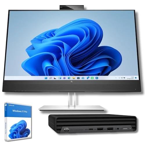 HP Mini Business e office i5 10500t 16GB Ram ssd 1 Tera Win 11 pro con Monitor Altoparlanti & Microfoni Integrati Web Cam Windows 11 Professional 36 Mesi Garanzia