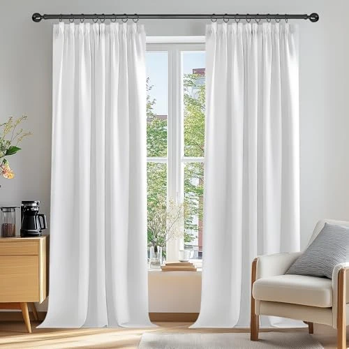 Oferta limitada: Deconovo Cortinas Salon Modernas 2 Piezas 280 Alto Cortinas Termicas Aislantes Frio Y Calor Cortinas Opacas con Bolsillo Fruncido de la Barra para Dormitorio 140 x 280 cm Gris Perla de 40.95 € a 33.35 € (ahorro 19%)