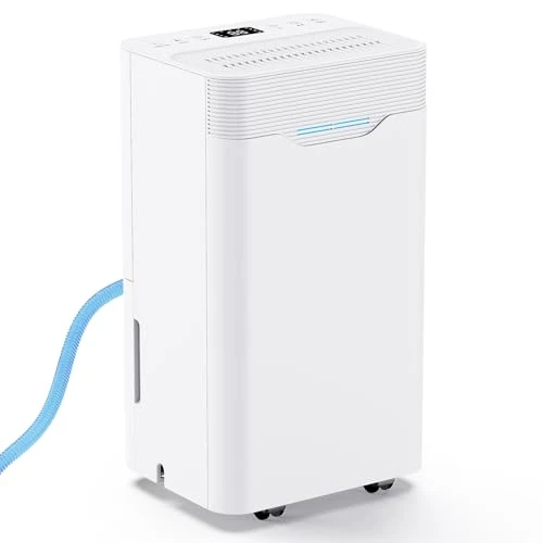 Déshumidificateur maison moule 12 L/24 h, convient jusqu'à 40 ㎡, réservoir de 2 000 ml, peu bruyant, 3 modes, minuterie 24 H, déshumidification automatique intelligente, drainage continu, séchage des