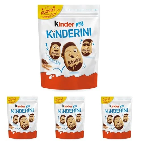 Offerta a tempo: Kinder Kinderini, Biscotti Frollini al Latte e Cacao con Cremosi Decori Gusto Kinder, Ottimi a Colazione, Confezione da 1000 gr - 21% da 13.56 € a 10.76 €