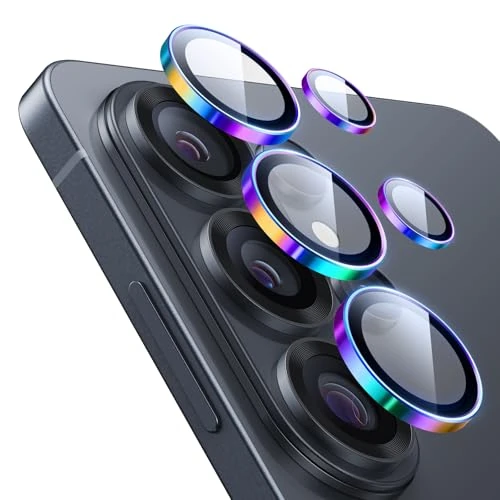 Offerta a tempo: ESR Protezione per l'obiettivo della fotocamera per Samsung Galaxy S26 Ultra, Protezioni individuali in vetro temperato ultra-sottile resistente ai graffi con bordi in alluminio, 1 Set, Abbagliante - 5% da 14.99 € a 14.24 €