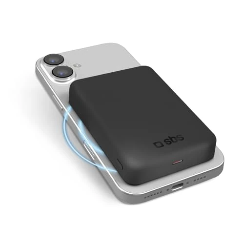 Offerta a tempo: SBS Qi2 Power Mag 10K, 10000mAh, Power Bank con Ricarica Wireless Qi2 15W - 40% da 39.99 € a 23.99 €