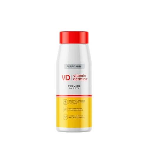 Offerta a tempo: VITAMINDERMINA Polvere di Seta 100 g – Vellutante e Assorbente – Con Polvere di Seta, Amido di Tapioca e Mais, Vitamin Complex® – Pelle Morbida e Profumata - 41% da 11.50 € a 6.78 €