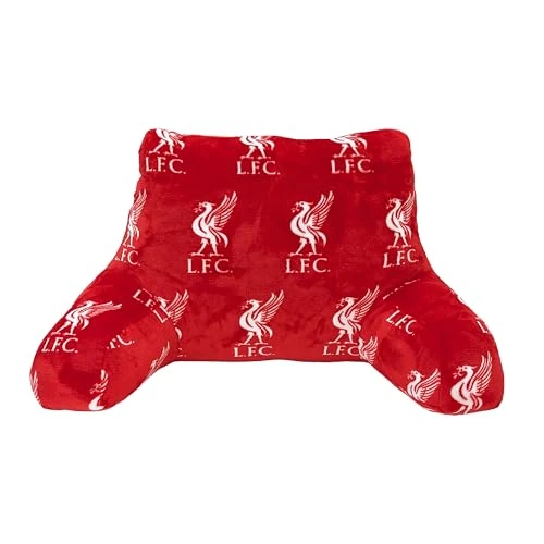 Offerta a tempo: Liverpool FC Cuscino Coccola Ufficiale | Morbido, Rosso e Bianco con Stemmi da Calcio, Cuscino con Bracciolo Stile Poltrona | Ultra Confortevole | Perfetto per Qualsiasi Camera da Letto o Divano - 63% da 86.96 € a 31.99 €