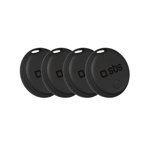 Zeitlich begrenztes Angebot: SBS Track My Dual Kit, 4×Tracker kompatibel mit Apple „Wo ist?“ (iOS) und Google Find My Device, Objektfinder, 60 dB, mit enthaltener CR2032-Batterie, mit Schlüsselring-Öse, Schwarz von 49.99 € auf 42.49 € (15% Rabatt)