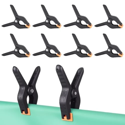 Offerta a tempo: OTraki 8 Pezzi Fermagli a Molla Nylon,4 Pollice Grandi Morsetti a Molla Pesanti, Morse da falegname con Ganascia Mobile, Morsetti in Mussola di Plastica Resistente per Falegname, Foto Studio Progetti - 0.00% da 13.59 € a 13.59 €
