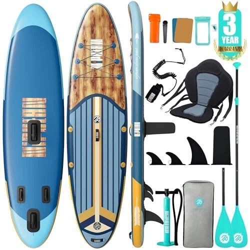 Limited-time offer: Niphean Inflatable Paddle Boards for Adults with All Accessories, 320cm Stand Up Paddle Board for All Skill Levels, SUP with 200kg Weight Capacity for 2 People, Inflatable Paddleboard with Seat from 259.99 £ to 199.49 £ (save 23%)
