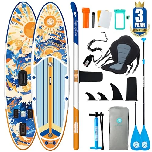 Zeitlich begrenztes Angebot: Niphean Stand up Paddling Board mit Sitz und Allem Zubehör, 320cm Paddleboard für Aller Fähigkeitsniveaus, SUP Board 200kg Tragkraft für 2 Personen, Standup Paddle Board for Adults von 289.99 € auf 269.99 € (7% Rabatt)