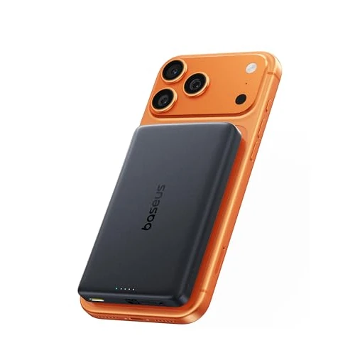 期間限定オファー: Baseus PicoGo AM52 パワーバンク Qi2.2 Magsafe Powerbank 10000mAh 超高速25W ワイヤレス充電 PD 45W急速充電 スリム磁気外部バッテリー iPhone 17/16 Pro Max用 ブラック 通常価格 89.99 JPY セール価格 69.99 JPY (割引 22%)