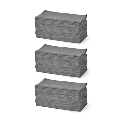 Offerta a tempo: Amazon Basics - Panni per la Pulizia in Microfibra, 30.5cm x 30.5cm, Grigio, Confezione da 144, per Auto, Camion, Barche, Asciugatura Senza Aloni e Lucidatura - 22% da 46.50 € a 36.20 €