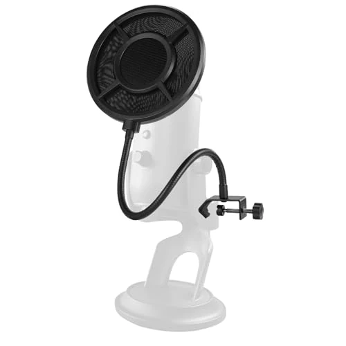 Offerta a tempo: NEEWER Pop Filter per Microfono in Metallo, Schermo Antivento in Schiuma Isolante per Mic a Sei Strati con Braccio Flessibile per Podcast Streaming Live Doppiaggio Canto Riprese Musica Studio, MS044 - 0.00% da 22.99 € a 22.99 €