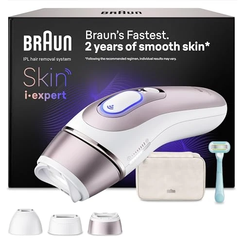 Offerta a tempo: Braun Skin I·Expert Epilatore Luce Pulsata Smart, Epilazione Laser Peli Donna a Casa, Riduzione Permanente dei Peli, App Gratuita, Pochette, Rasoio Gillette Venus, 3 Testine, Pl7311 - 40% da 799.99 € a 479.99 €