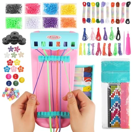Oferta limitada: LIAILA Kit de pulseras de la amistad 3 en 1, manualidades para niños de 6 a 12 años, ideal como regalo de cumpleaños (rosa) Freundschaftsbänder Bastelset de 22.99 € a 19.99 € (ahorro 13%)