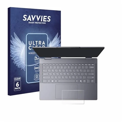 Oferta limitada: savvies Protector Pantalla para Lenovo IdeaPad 5 2-in-1 14" Touchpad 6 Unidades - Película Ultra Transparente de 4.49 EUR a 4.49 EUR (ahorro 0%)