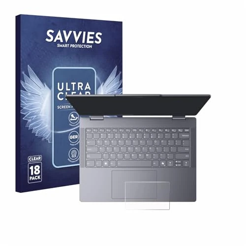 Beperkte aanbieding: Savvies 18 Stuks Schermbeschermer voor Lenovo IdeaPad 5 2-in-1 14" Touchpad Screen Protector Ultra Transparant van 9.08 EUR naar 9.08 EUR (besparing 0%)