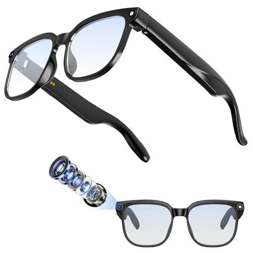 Limited-time offer: AI Smart Glasses, 8MP Anti Shake AI glasses, 300mAH/BT Call Camera Glasses, AI Smart Glasse with Video Recording/Music Playback/Audio Recording/Online Translation/GPT Object Recognition(Blue Light) from 65.49 GBP to 65.49 GBP (save 0%)