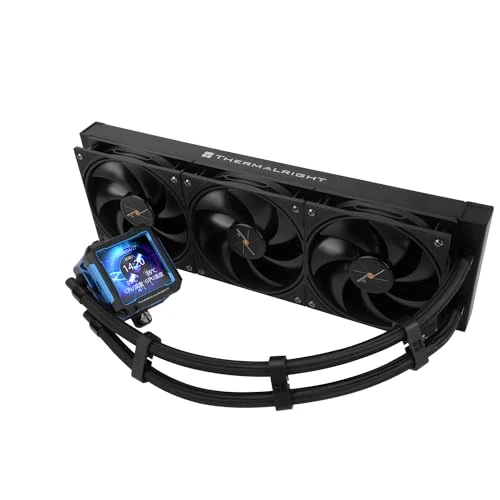 Thermalright-TR FW PRO 360 Black - Enfriador de agua para CPU con ventilador PWM, 2000 rpm, pantalla magnética de 2,73 pulgadas, pantalla LCD IPS con resolución de 320 x 320, para AM5/Intel 1851/1700