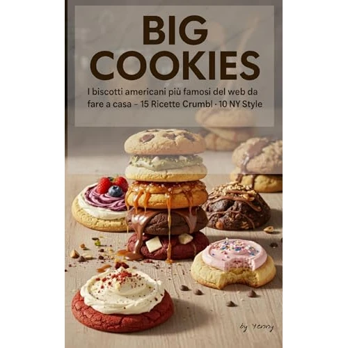 BIG COOKIES: I biscotti americani più famosi del web da fare a casa – 15 Ricette Crumbl · 10 NY Style + Bonus (Italian Edition)