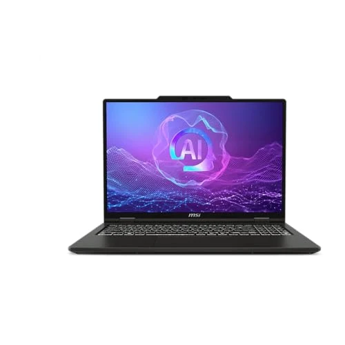 MSI Notebook Venture A16 AI+, Ryzen AI 7 350, 16GB RAM, SSD M.2 512GB, Display OLED 2K 120Hz da 16 Pollici, Windows 11 Home, Laptop Professionale