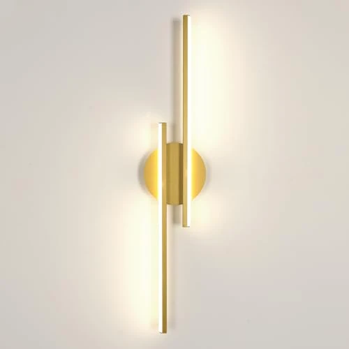 Zeitlich begrenztes Angebot: Riserva LED Wandleuchte Innen 24W, 4500K Neutrales Licht, Gold, 60cm von 28.99 € auf 28.99 € (0.00% Rabatt)