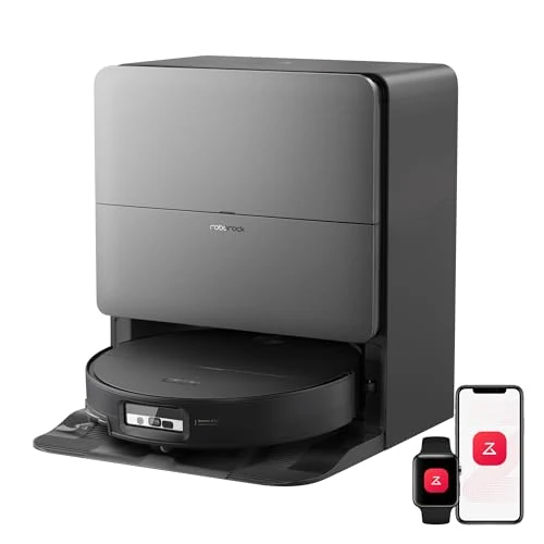 roborock Saros 20 Sonic Robot Aspirapolvere 36.000Pa, Motore HyperForce, Doppio Sistema Anti-Groviglio, AdaptiLift Chassis Supera Soglie da 8,8 cm, Nuova RockDock, Pianificazione Vocale SmartPlan 3.0