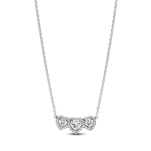 Offre limitée : PANDORA Timeless 394412C01-45 Couronne rayonnante en forme de cœur Collier en argent sterling avec zircone Taille : 45 cm de 83.12 € à 83.12 € (0.00% de remise)