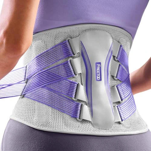 Offerta a tempo: FREETOO Fascia Lombare Supporto Schiena Donna, Semirigido Busto Ortopedico Lombare con Stecche per Lavoro Sport, Leggero Bustino Lombare per Mal di schiena, Lombalgia, Sciatica, Ernia del disco - 0.00% da 39.99 € a 39.99 €