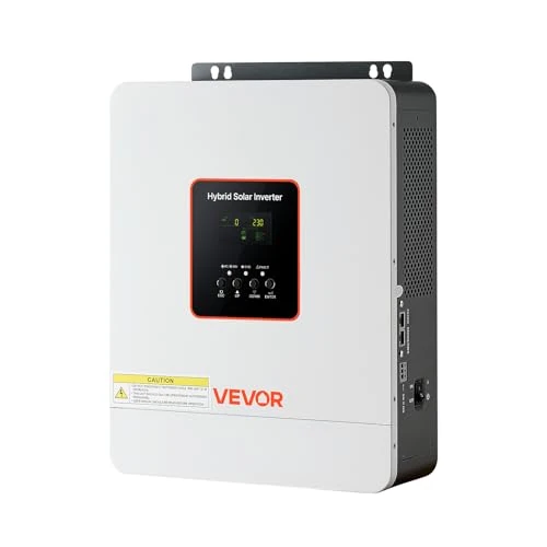 Offerta a tempo: VEVOR Inverter Solare Ibrido Off-grid 3000 W 24 V CC a 230 V CA, Inverter e Caricabatteria Onda Sinusoidale Pura, Regolatore Solare MPPT da 80 A Integrato, Compatibile con Batteria al Litio al Piombo - 0.00% da 235.90 € a 235.90 €