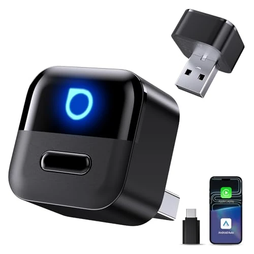 Oferta limitada: OTTOCAST Mini Pico 2026, Adaptador Inalámbrico CarPlay y Android Auto para iOS 10+/Android 11+, Botón Inteligente, Plug & Play, USB A/Tipo C, Actualización OTA, Convierte Cableadas en Inalámbricas de 84.99 EUR a 84.99 EUR (ahorro 0%)