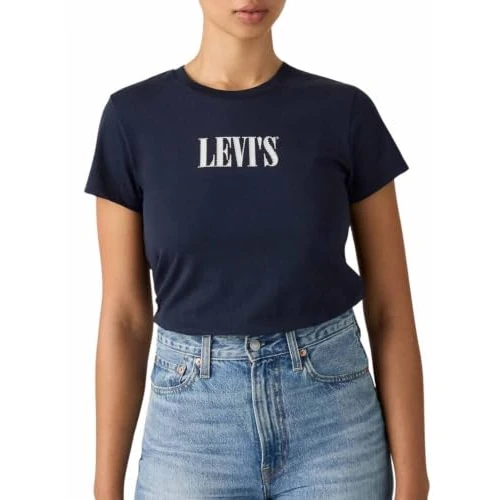 Offerta a tempo: The Perfect Tee Serif Stud Outline Navy - 0.00% da 12.50 € a 12.50 €