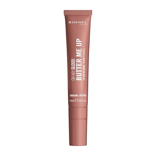 Offerta a tempo: Rimmel London Oh My Gloss Butter Me Up Lip Butter Balm, Balsamo labbra idratante, Balsamo labbra colorato, Cura delle labbra, Idratazione, Nutriente, Squalano, 15 ml, 008 Pumpkin Spice - 64% da 13.50 € a 4.83 €