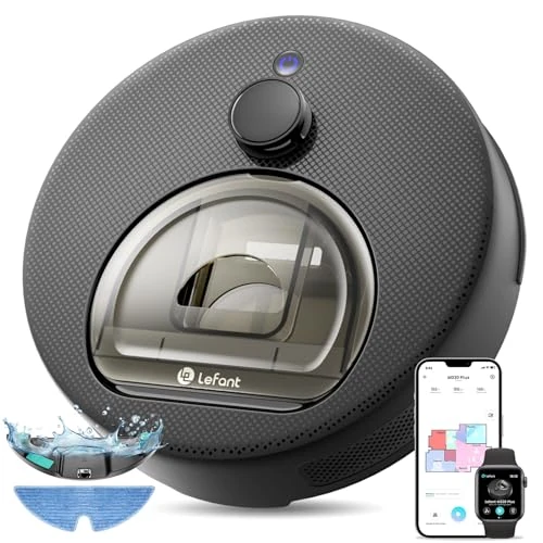 Offerta a tempo: Lefant M330 Plus Robot Aspirapolvere Lavapavimenti con Mappatura, 5000Pa Aspirazione, Laser dToF, 150min, Anti-Groviglio, Evita Tappeti, Alexa APP WiFi, Ideale per Animali Domestici - 72% da 499.99 € a 139.99 €