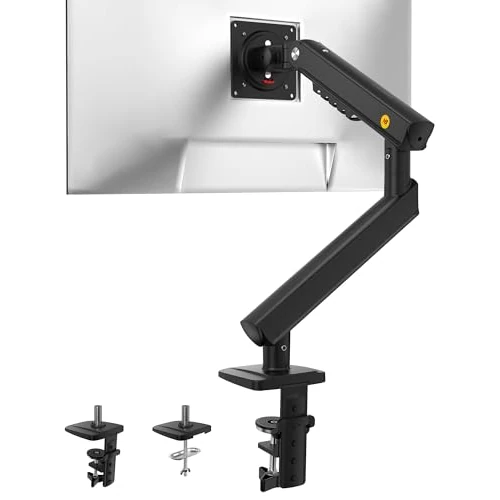 Offerta a tempo: NB Ergonomic Supporto per monitor da 17 a 32 pollici, braccio porta monitor con capacità di carico fino a 9 kg | Molla meccanica, installazione rapida del pannello | VESA 75 e 100 mm (Nero) - 5% da 26.99 € a 25.64 €