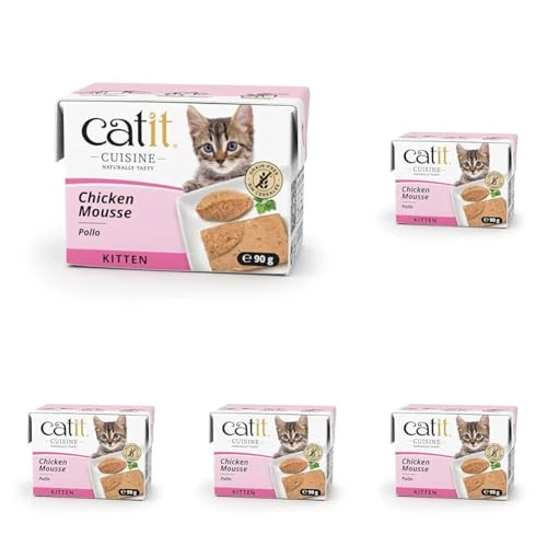 Offre limitee: Catit Cuisine Kitten Mousse Poulet 90 g (Lot de 5) de 7.25 EUR a 7.25 EUR (economie 0%)