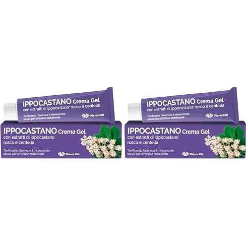 Ippocastano - Crema Gel, 100 ml, Azione Defaticante, per il Benessere delle Gambe Pesanti, con Estratto di Ippocastano, Senza Parabeni (Confezione da 2)
