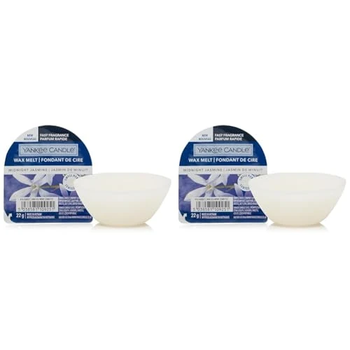 YANKEE CANDLE cialde Wax Melt | Midnight Jasmine | Durata della fragranza: Fino a 8 Ore | 1 Pezzo (Confezione da 2)