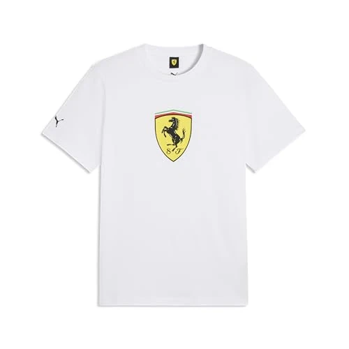 Oferta limitowana: PUMA Scuderia Ferrari F1 T-shirt męski z dużym logo Scudetto, Kolor biały, M z 107.26 zł na 107.26 zł (oszczędź 0.00%)