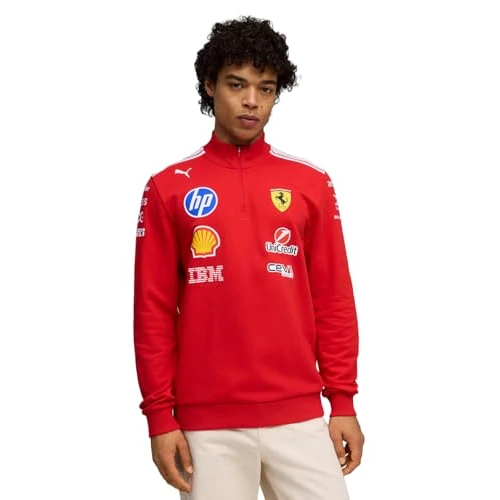 Oferta limitowana: PUMA Scuderia Ferrari F1 2026 Męski sweter Team T7 1/2 z zamkiem błyskawicznym - czerwony, czerwony, M z 273.61 zł na 273.61 zł (oszczędź 0.00%)