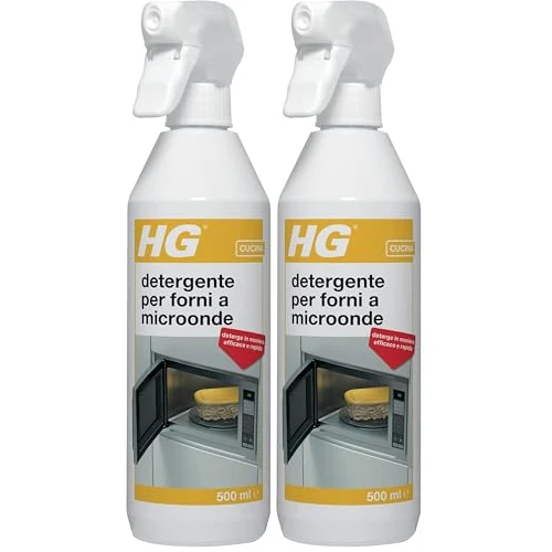 HG detergente per forni a microonde e combinati, 1 (Confezione da 2)