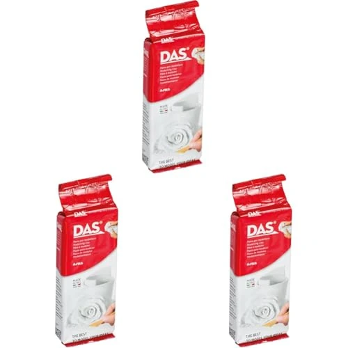 Offerta a tempo: Das F348100 Pasta per Modellare, 250 g, Bianco (Confezione da 3) - 0% da 11.82 € a 11.82 €