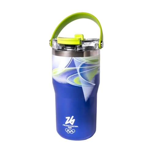 Offre limitée : Bialetti Tumbler Thermique en Métal MICO, Milano Cortina 26, Bouteille Isotherme avec Paille Rétractable et Manche inclus dans le bouchon, Idéal pour le sport et l'extérieur, garde au chaud et au de 22.66 € à 22.66 € (0.00% de remise)