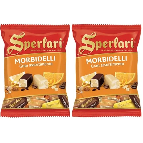 Sperlari - Torroncini Morbidelli Gran Assortimento, Senza Glutine, Cioccolato, 117 Grammo (Confezione da 2)