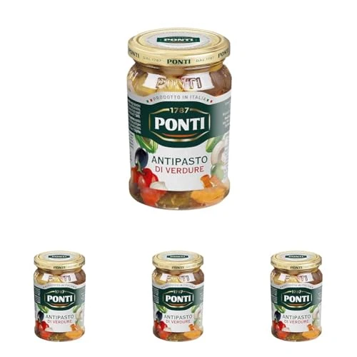 Offerta a tempo: Ponti, Antipasto di Verdure in Olio di Semi di Girasole, Ottimo Antipasto Ideale per Realizzare Ricette Classiche e Saporite, Ideale per Arricchire Insalate, 100% Made in Italy, 280 gr - 0% da 11.96 € a 11.96 €