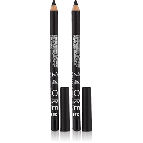 Offerta a tempo: Deborah Milano - Matita Occhi 24 Ore a Lunga Durata, 251 Black, Tratto Confortevole e Preciso, Dona uno Sguardo Intenso e Definito, 1.5 gr (Confezione da 2) - 39% da 19.60 € a 11.90 €