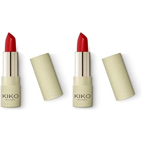 KIKO Milano Green Me Matte Lipstick 105 | Rossetto Mat Comfort Estremo (Confezione da 2)