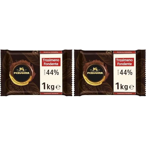 PERUGINA PROFESSIONALE Trasimeno Cioccolato Fondente, Blocco 1kg (Confezione da 2)